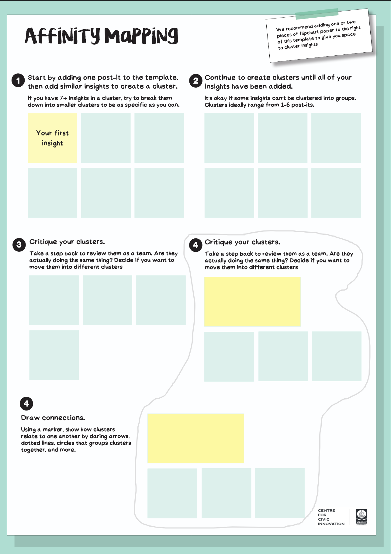 Screenshot of the printable brief tool